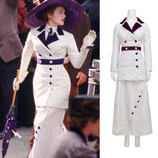 Titianic Rose Costume - Boarding White Dress Suit Rose Cosplay