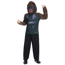Kids Gorilla Costume - Shirt Mask Set Gorilla Cosplay