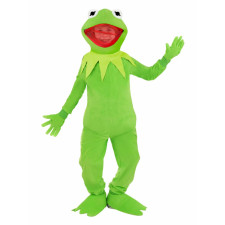 Kids Kermit The Frog Costume - Onesie Jumpsuit Kermit The Frog Cosplay