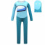 Kids Among Us Costume - Blue Bodysuit Mask Among Us Cosplay