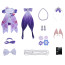 Honkai Star Rail Castorice Costume - Purple White Dress Castorice Cosplay