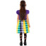 Girls Carnival Costume - Checkered Dress Mask Set Cosplay