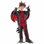 Kids Dragon Costume - Bodysuit Wings Mask Set Red Blue Black Dragon Cosplay