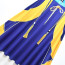 Girls K-Pop Demon Hunters Zoey Costume - Blue Yellow Long Dress Zoey Cosplay