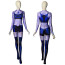 Teen Titans Blackfire Costume - Purple Comic Style Bodysuit Blackfire Cosplay