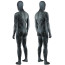 Black Muscleman Suit Costume - Shiny Bodysuit Black Muscleman Cosplay