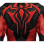 Marvel Rivals Scarlet Spider Costume - Red Black Shoulders Head Mask Scarlet Spider Man Cosplay
