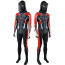 Spider-Man 2 Miles Morales Evolved Suit Style 2 Costume - Black Bodysuit Hood Mask Set Miles Morales Spider-Man Cosplay