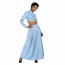 Star Wars Padme Amidala Costume - Blue Shirt Skirt Padme Amidala Cosplay