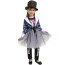 Girls Skeleton Costume - Blue Dress Set Skeleton Cosplay