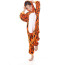 Kids Dark Orange Tiger Costume - Onesie Jumpsuit Dark Orange Tiger Cosplay