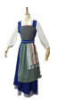 Disney Belle Blue Dress Cosplay Outfit For Children and Adults Halloween Costume