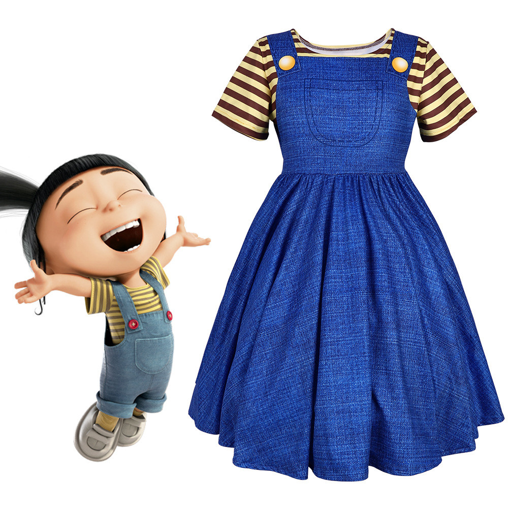 Despicable Me Agnes Costume - Blue Dress Agnes Cosplay