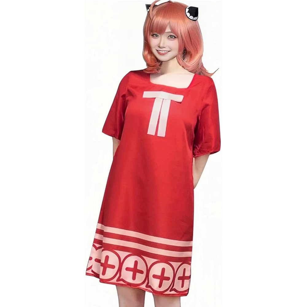Spy × Family Anya Forger Costume - Red White Dress Set Anya Forger Cosplay