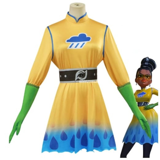 Megamind Lady Doppler Costume - Yellow Dress Lady Doppler Cosplay