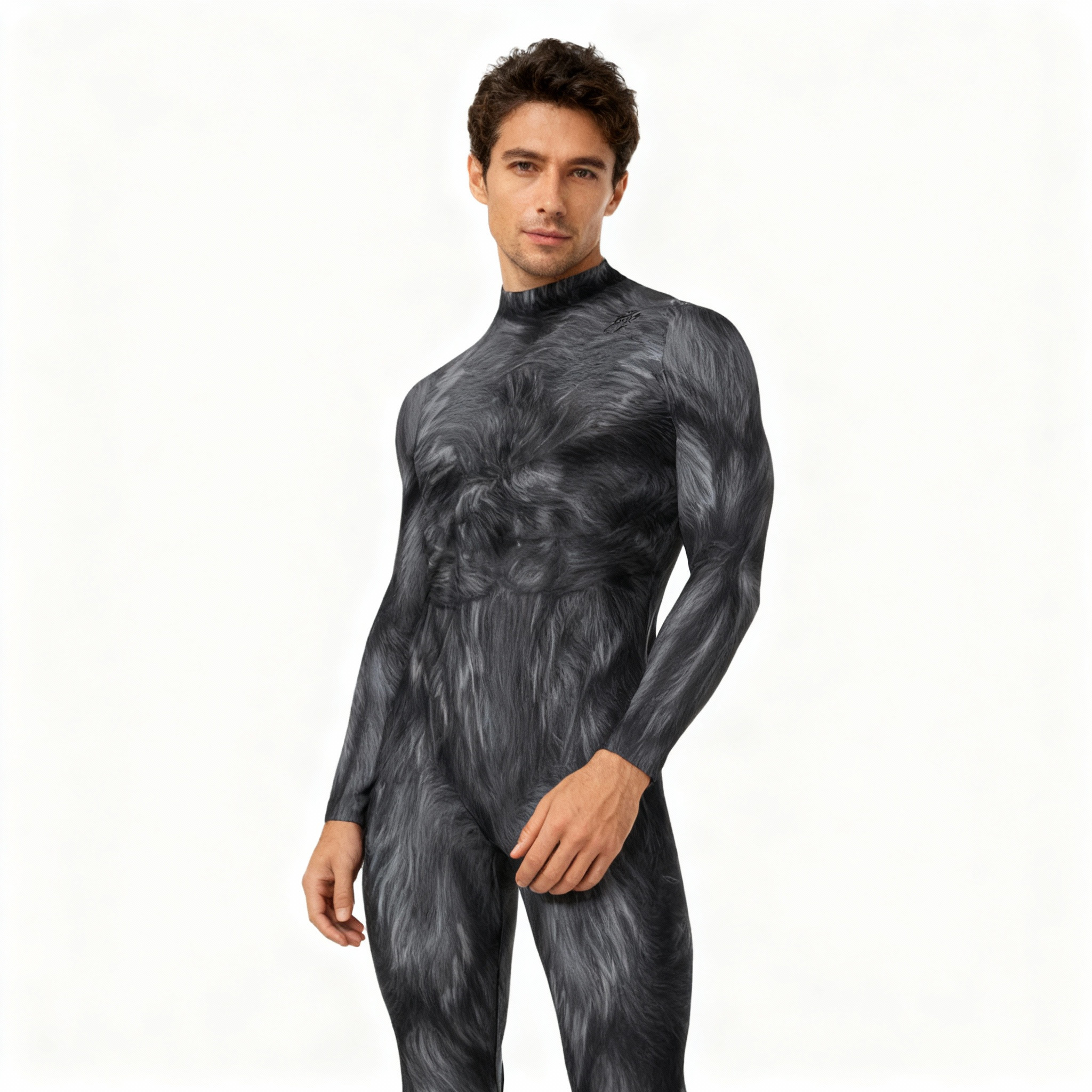 Male Furry Beast Halloween Costume - Funny Bodysuit Furry Beast Cosplay