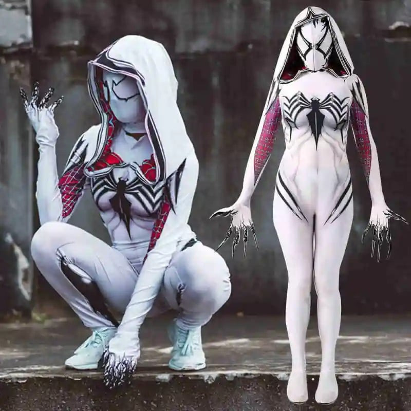 Spider Gwen Gwenom Costume - Full Suit Spider Gwen Venom Cosplay
