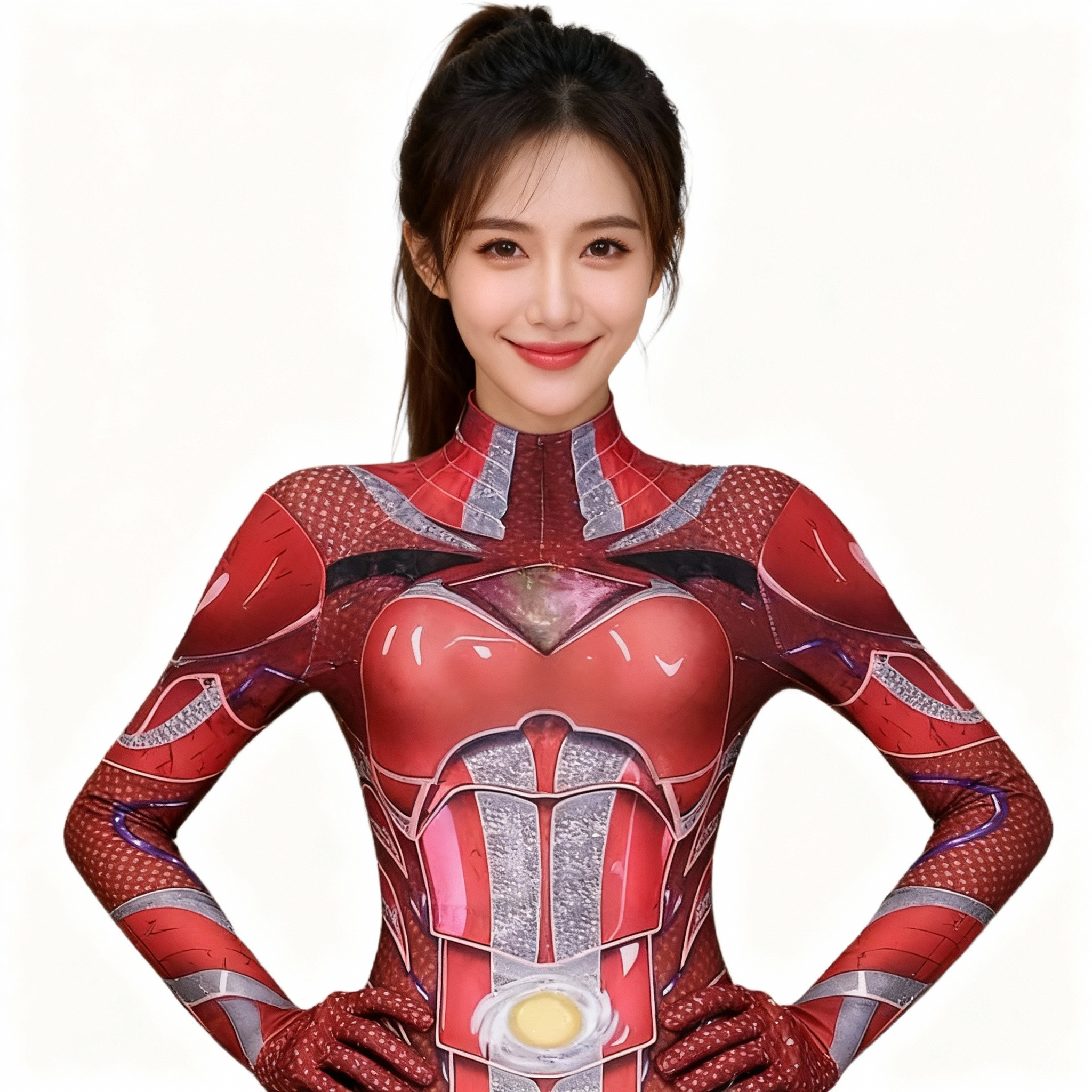 Power Rangers Red Ranger Sentai Costume - Bodysuit Red Power Ranger Cosplay