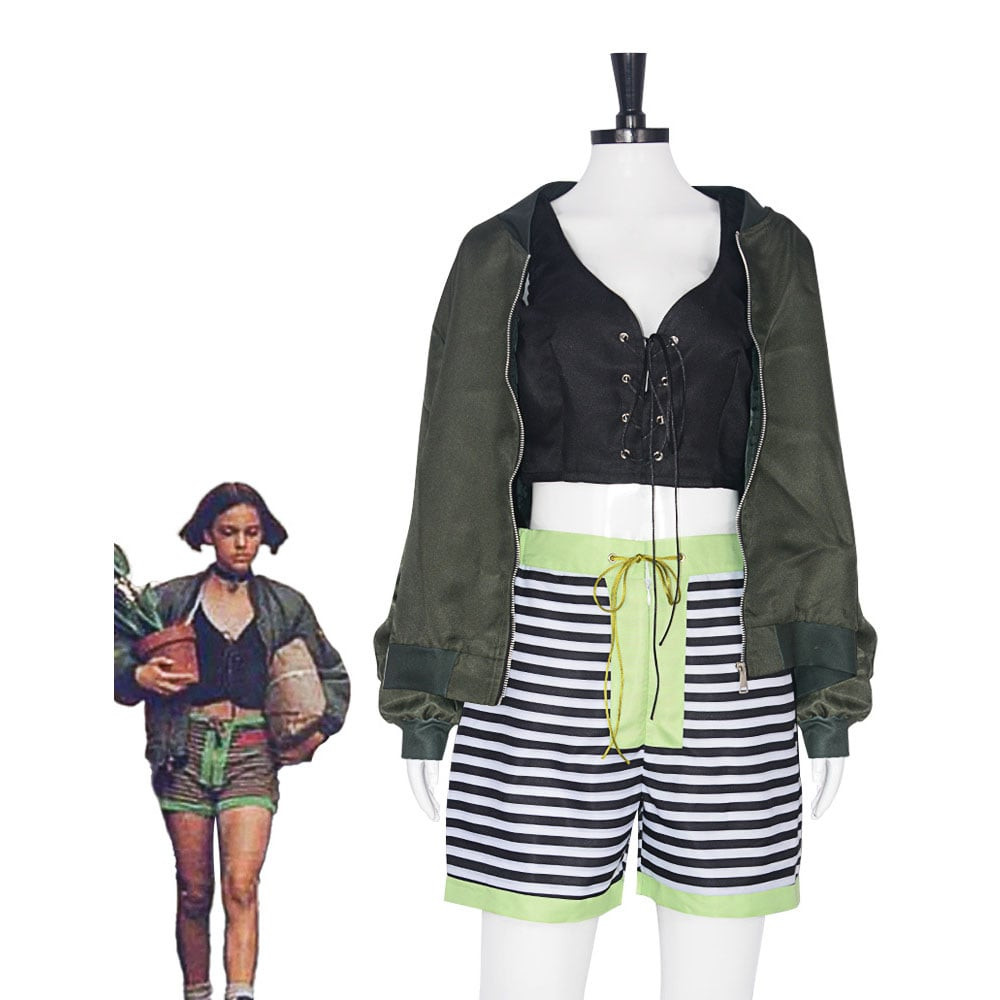 Leon The Professional Mathilda Costume - Green Jacket Shirt Shorts Set Mathilda Cosplay