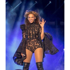 Beyonce Costume - Black Lace Sexy Bodysuit On The Run Tour Beyonce Cosplay