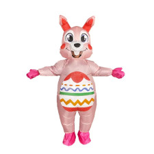 Pink Easter Bunny Rabbit Inflatable Costume - Pink Easter Bunny Cosplay