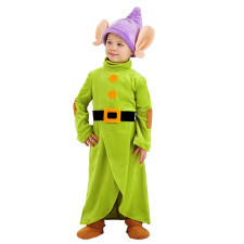 Kids Snow White and The Seven Dwarfs Dopey Costume - Robe Hat Seven Dwarfs Dopey Cosplay