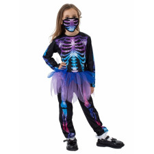 Girls Skeleton Costume - Stars Tutu Dress Skeleton Cosplay