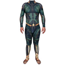 DC Aquaman Costume - Green Bodysuit Aquaman Cosplay
