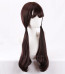 Harry Potter Moaning Myrtle Wig - Brown Long Pigtails Hair Wig Myrtle Cosplay Costume