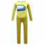 Kids Among Us Costume - Yellow Bodysuit Mask Among Us Cosplay