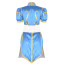 Street Fighter Chun Li Costume - Blue Dress Chun Li Cosplay