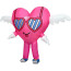 Pink Love Heart with Wings Inflatable Costume - Pink Love Heart Cosplay
