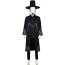 KPop Demon Hunters Saja Boys Costume - Your Idol Performance Black Outfit Saja Boys Cosplay With Hat And Accessories