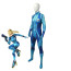 Super Smash Bros Zero Suit Samus Costume - Blue Bodysuit Zero Suit Samus Cosplay