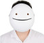 Dream Smile Mask - White Smile Dream Mask Costume Cosplay