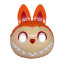 Pop Mart Labubu Mask Prop - Brown Labubu Cosplay Costume Mask