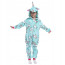 Kids Blue Print Unicorn Costume - Onesie Jumpsuit Blue Print Unicorn Cosplay