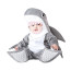 Baby Grey Shark Costume InCharacter - Onesie Jumpsuit Grey Shark Cosplay