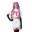 Pokemon Team Rocket Jessie Costume - Shirt Skirt Tights Set Team Rocket Jessie Cosplay