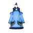 Hololive Vtuber Uruha Rushia Costume - Blue Dress Uruha Rushia Cosplay