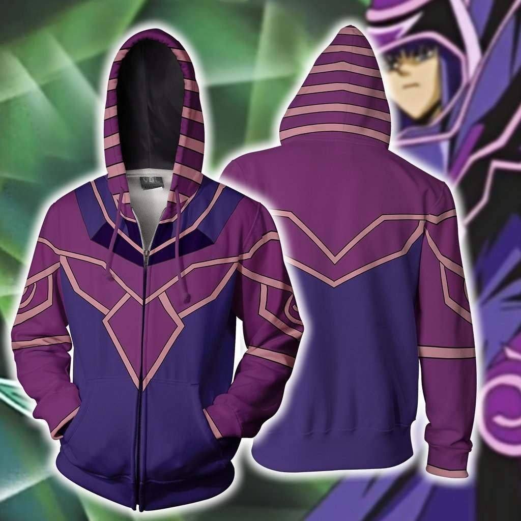 Yu-Gi-Oh! Dark Magician Costume - Purple Hoodie Dark Magician Cosplay