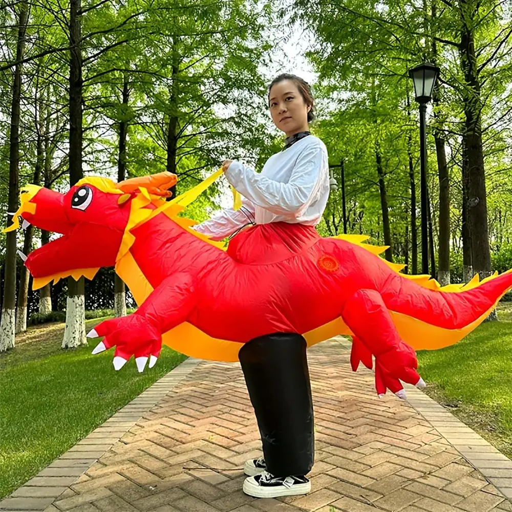 Red Chinese Dragon Inflatable Costume - Red Chinese Dragon Cosplay