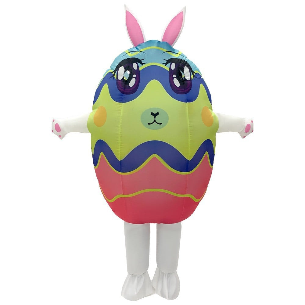 Easter Egg Inflatable Costume - Yellow Pink Easter Egg Cosplay