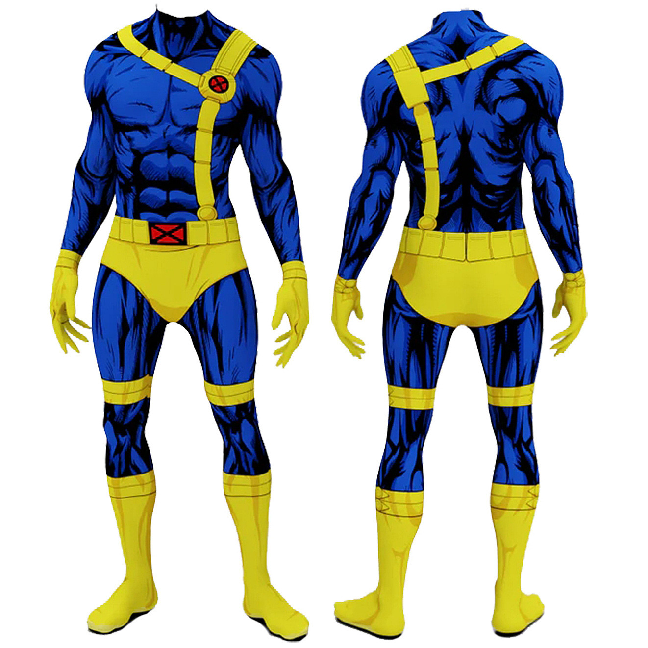 X-Men 97 Cyclops Costume - Muscle Bodysuit Set Cyclops Cosplay
