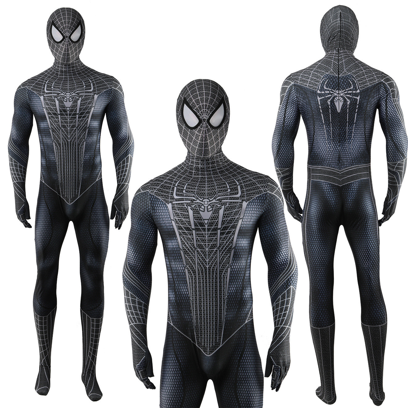 Spider-Man 3 Spider-Man Black Suit Costume- Bodysuit Spider-Man Black Suit Cosplay