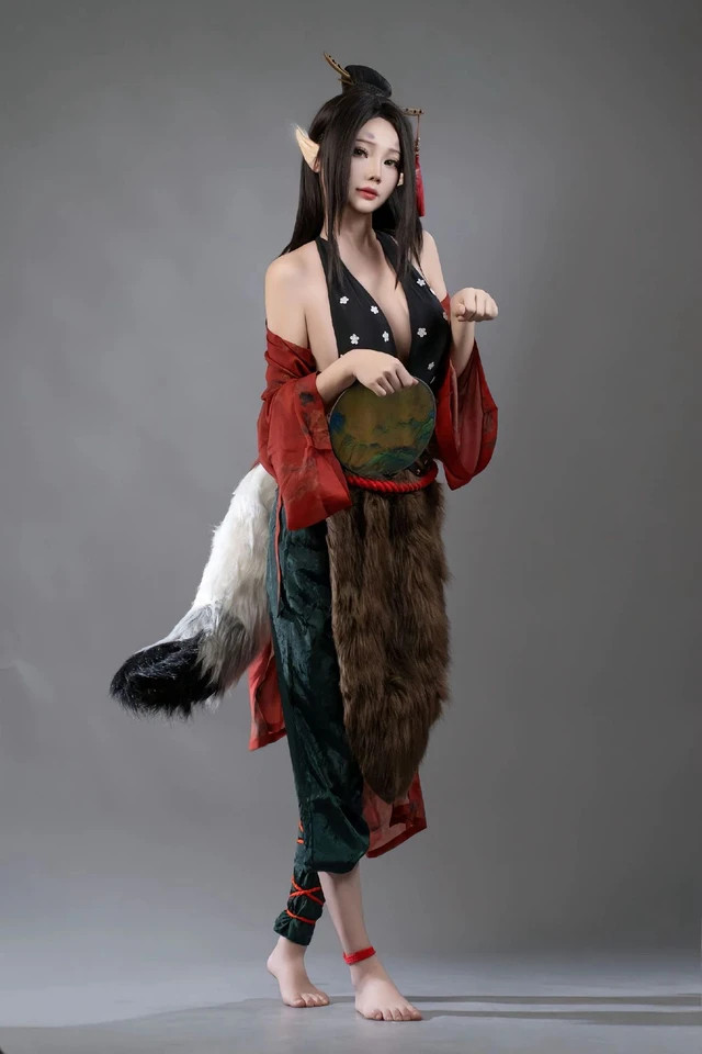 Black Myth: Wukong Ping Ping Costume - Coat Pants Set Ping Ping Cosplay
