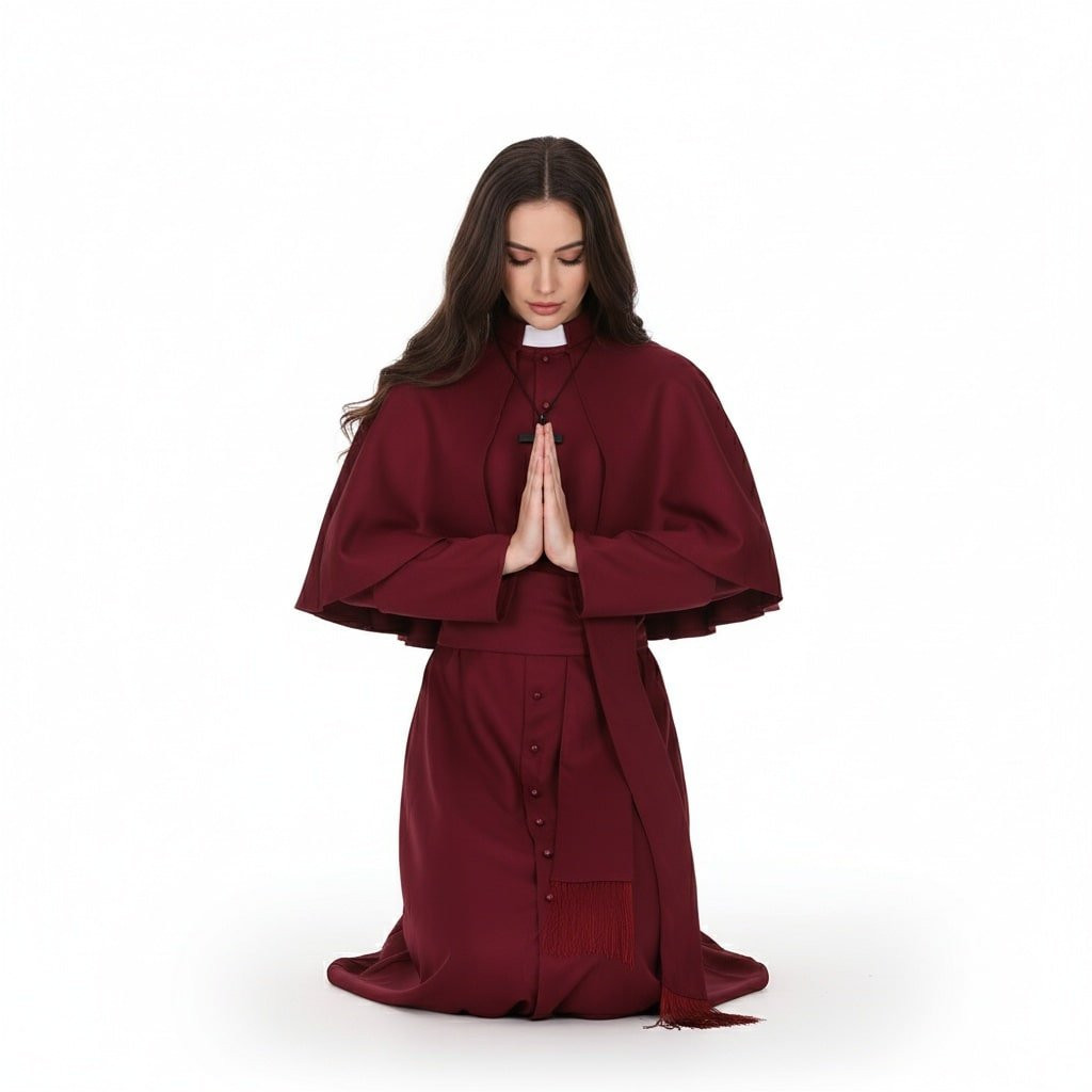 Medieval Priest Costume - Robe Medieval Priest Cosplay