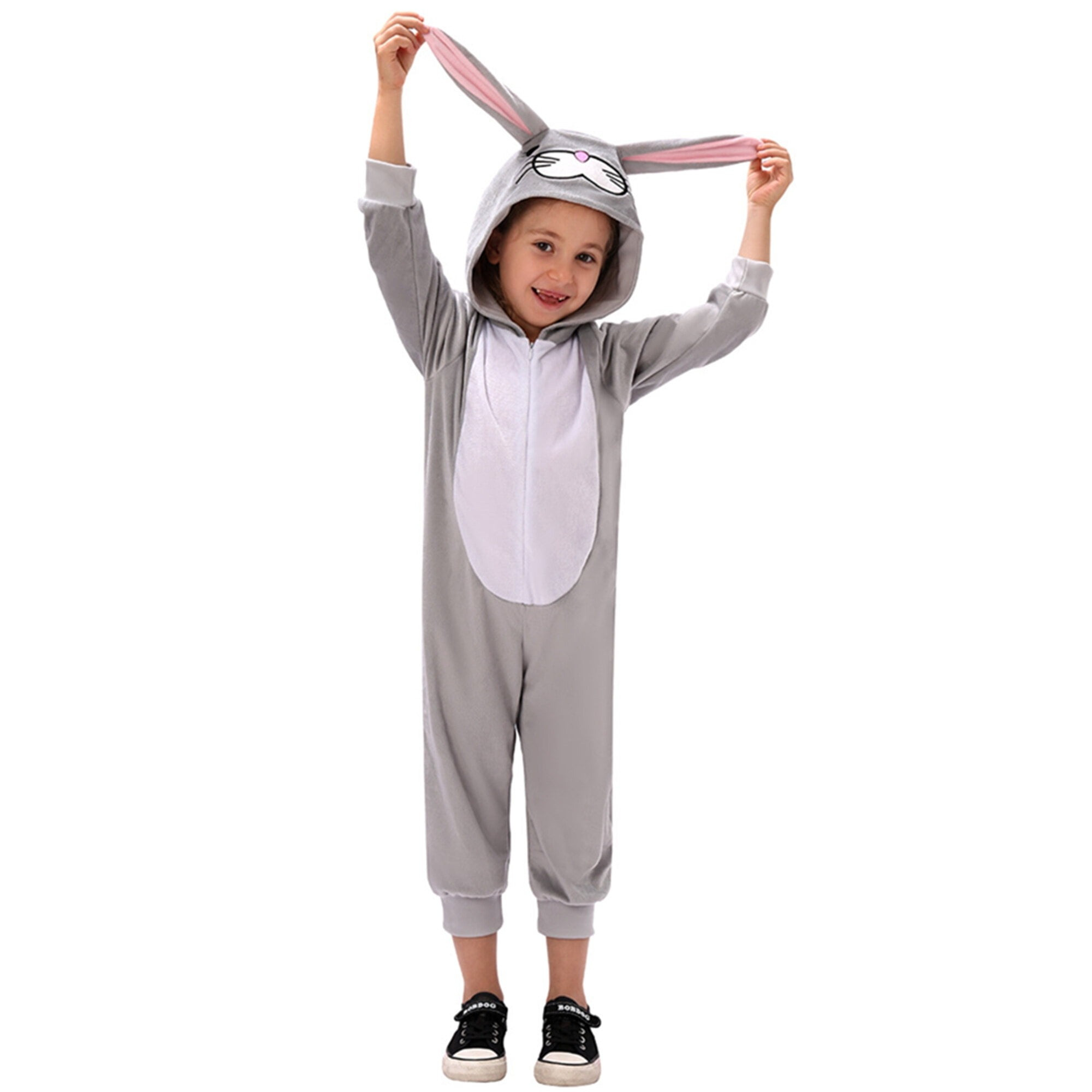 Kids Rabbit Costume - Onesie Jumpsuit Rabbit Cosplay
