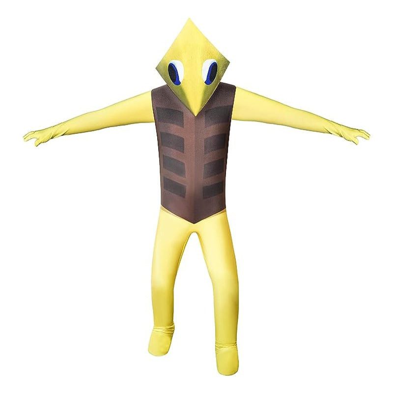 Kids Rainbow Friends Yellow Costume - Bodysuit Mask Yellow Rainbow Friends Cosplay