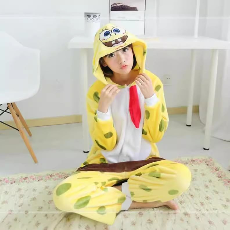 Kids SpongeBob Costume - Onesie Jumpsuit SpongeBob Cosplay